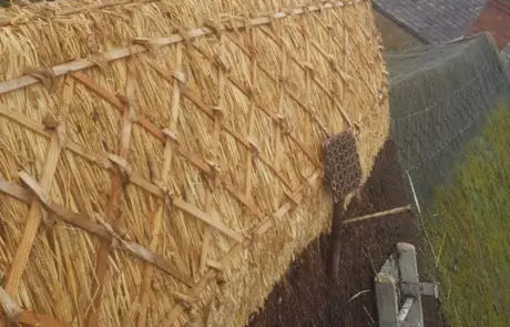 RJ Matravers Thatched Ridge with tools - Maintenance