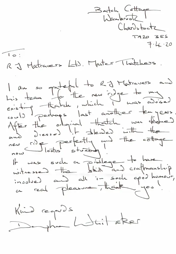 RJ-Matravers-Testimonal Customer Testimonial