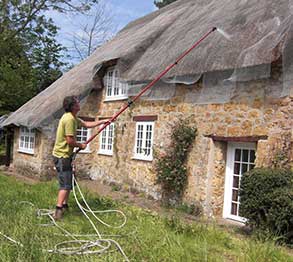 RJ Matravers, Reuben spraying thatch